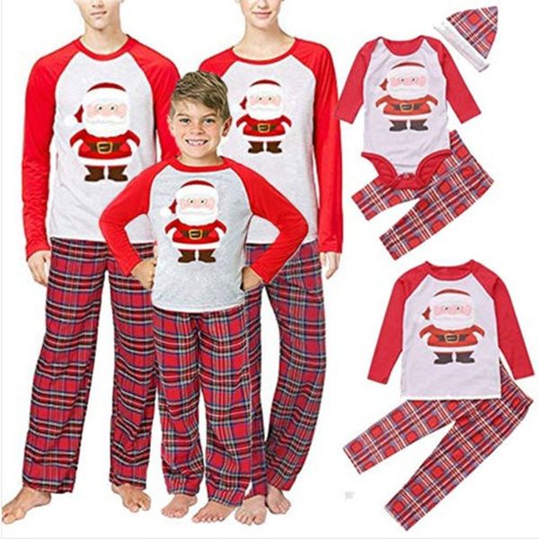 christmas outfit santa printed plaid long sleeve pants parent-child suit home service, Blue
christmas outfit santa printed plaid long sleeve pants parent-child suit home service, Blue