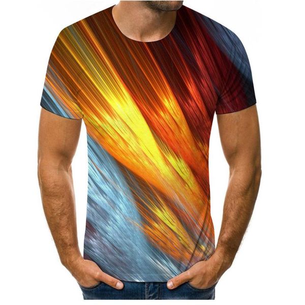 geometric square line vortex printed t-shirts 2021 spring summer trendy tees men women casual chic high street pullovers men's, White;black
