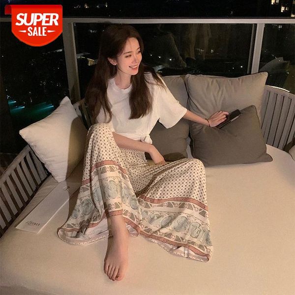 net celebrity with home service women's loose 100 da casual wide-legged thin printed pants #co5g, Black;white
net celebrity with home service women's loose 100 da casual wide-legged thin printed pants #co5g, Black;white