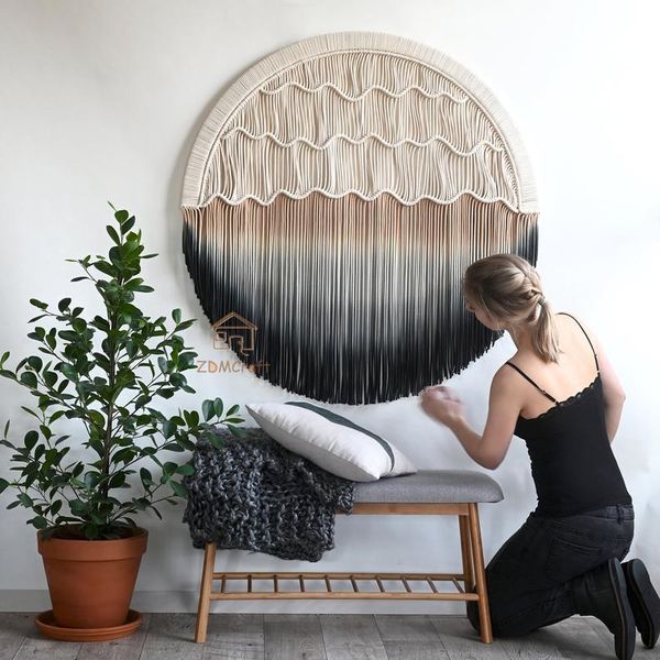 nordic hand woven tapestry circular bohemian homestay living room bedroom hanging picture wall decor decorative objects & figurines
nordic hand woven tapestry circular bohemian homestay living room bedroom hanging picture wall decor decorative objects & figurines