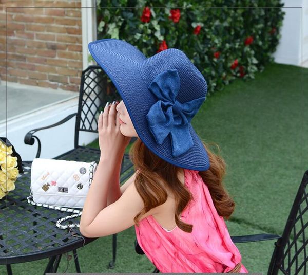 ladies beach vacation cap bow ribbon sun gscm040 fashion accessories sunshade caps straw hat, Blue;gray
ladies beach vacation cap bow ribbon sun gscm040 fashion accessories sunshade caps straw hat, Blue;gray