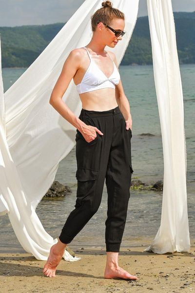 women's pants & capris trend alacati style women black cargo pocket woven dnz-3155-rw1, Black;white
women's pants & capris trend alacati style women black cargo pocket woven dnz-3155-rw1, Black;white