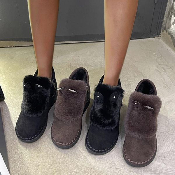 boots winter women's snow shoes thick-soled colorblock wedges plush thermal short outdoor keep warm female mujer, Black
boots winter women's snow shoes thick-soled colorblock wedges plush thermal short outdoor keep warm female mujer, Black
