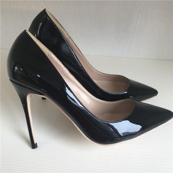 fashion lady women black patent leather poined toe stiletto high heel pump high-heeled shoes wedding dress
fashion lady women black patent leather poined toe stiletto high heel pump high-heeled shoes wedding dress