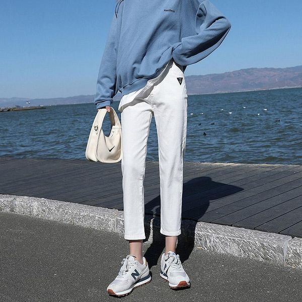 white high waist jeans woman casual loose straight harem denim pants plus size black trousers women ladies women's, Blue
white high waist jeans woman casual loose straight harem denim pants plus size black trousers women ladies women's, Blue