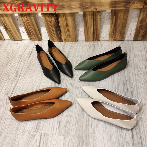 xgravity 2021 new spring comfortable lady flat shoes pointed toe flats plus size female women footwear comfort ladies shoes c102, Black
xgravity 2021 new spring comfortable lady flat shoes pointed toe flats plus size female women footwear comfort ladies shoes c102, Black