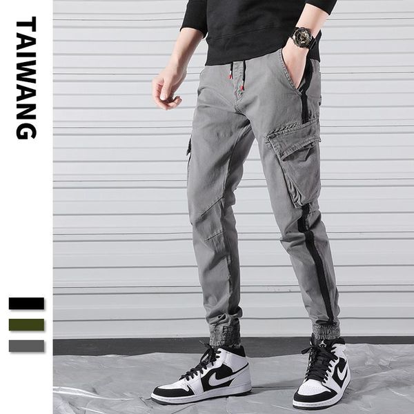 men's pants #2227 casual mens joggers with side pockets skinny hip hop striped pencil cargo men slim fit trousers cotton, Black
men's pants #2227 casual mens joggers with side pockets skinny hip hop striped pencil cargo men slim fit trousers cotton, Black