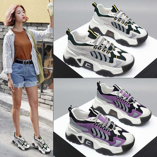 dade shoes, women's smart smoked fashion, 2020 designer net red thick soled breathable mesh leisure sports shoestraining sneakers
dade shoes, women's smart smoked fashion, 2020 designer net red thick soled breathable mesh leisure sports shoestraining sneakers