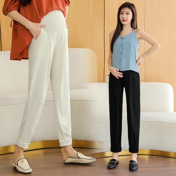 maternity bottoms pregnant women's belly lift pants spring and autumn to wear loose-fitting casual sports trendy fashion harem, White
maternity bottoms pregnant women's belly lift pants spring and autumn to wear loose-fitting casual sports trendy fashion harem, White