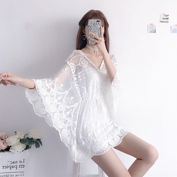 casual dresses spring women's 2021 japanese sweet hollow out embroidered lace fairy chiffon dress + spaghetti strap set of 2, Black;gray
casual dresses spring women's 2021 japanese sweet hollow out embroidered lace fairy chiffon dress + spaghetti strap set of 2, Black;gray