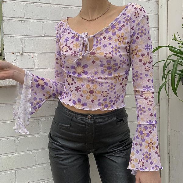 women's tanks & camis fashion e-girl trumpet sleeve t-shirt women flower bandage round neck exposed navel casual y2k aesthetic floral, White
women's tanks & camis fashion e-girl trumpet sleeve t-shirt women flower bandage round neck exposed navel casual y2k aesthetic floral, White
