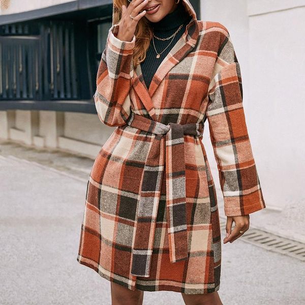 women's trench coats fashion women winter casual loose plaid printed mid-length belt hooded windbreaker jacket coat outwear chaqueta mu, Tan;black
women's trench coats fashion women winter casual loose plaid printed mid-length belt hooded windbreaker jacket coat outwear chaqueta mu, Tan;black