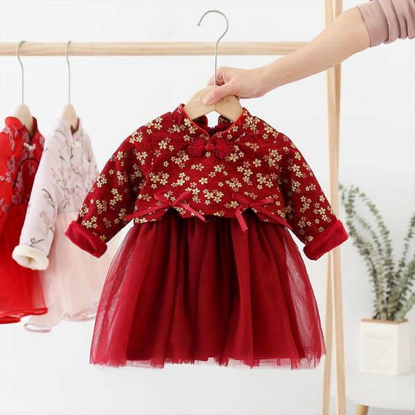 baby girl year clothing dress long sleeve traditional cheongsam children girls flower clothes chinese velvet qipao, Red;yellow
baby girl year clothing dress long sleeve traditional cheongsam children girls flower clothes chinese velvet qipao, Red;yellow