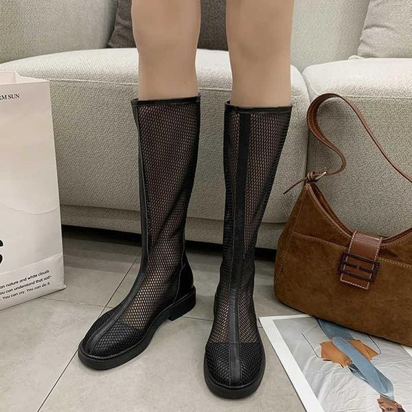 boots 2021 summer mesh hollow out long women fashion low heels zipper casual shoes woman breathable cool, Black
boots 2021 summer mesh hollow out long women fashion low heels zipper casual shoes woman breathable cool, Black