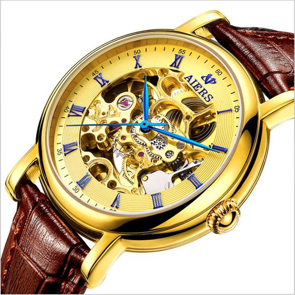 fashion self-crossing mechanical clock men gold casual high definition mirror waterproof relogio masculino 2021 new, Slivery;brown
fashion self-crossing mechanical clock men gold casual high definition mirror waterproof relogio masculino 2021 new, Slivery;brown