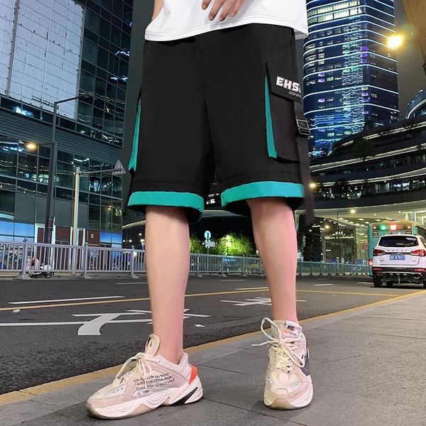 men's shorts hip hop summer men 2021 black pants ribbons streetwear joggers multi-pocket punk casual knee length for, White;black
men's shorts hip hop summer men 2021 black pants ribbons streetwear joggers multi-pocket punk casual knee length for, White;black