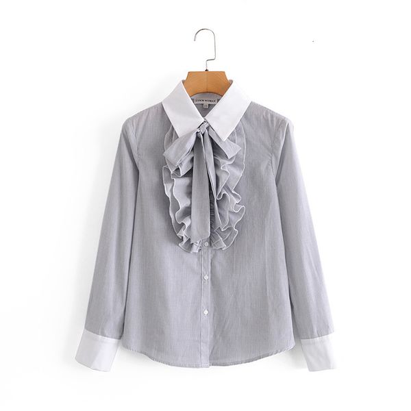 women's blouses & shirts womens designer long sleeve fashion clothing spring and autumn bow decorated poplin 73h4, White
women's blouses & shirts womens designer long sleeve fashion clothing spring and autumn bow decorated poplin 73h4, White