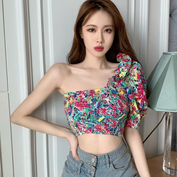 korean fashion irregular chiffon blouse women casual floral print ruffles blouses shirt women's clothing x0521, White
korean fashion irregular chiffon blouse women casual floral print ruffles blouses shirt women's clothing x0521, White
