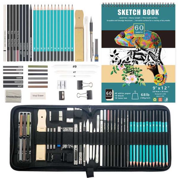 gift sets 50pcs sketch lead tool set high-gloss metal pen carbon painting art pencil supplies
gift sets 50pcs sketch lead tool set high-gloss metal pen carbon painting art pencil supplies