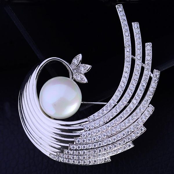 pins, brooches bling crystal zircon large phoenix tail brooch fashion wedding decoration jewelry beautiful pearl pins gift broche luxe, Gray
pins, brooches bling crystal zircon large phoenix tail brooch fashion wedding decoration jewelry beautiful pearl pins gift broche luxe, Gray