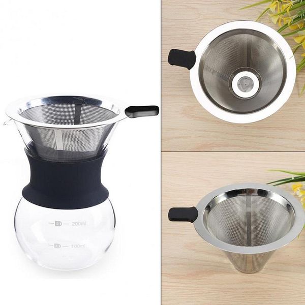 coffee filters practical cone shaped stainless steel dripper double layer mesh filter basket funnel tea bag strainer kitchen tool
coffee filters practical cone shaped stainless steel dripper double layer mesh filter basket funnel tea bag strainer kitchen tool