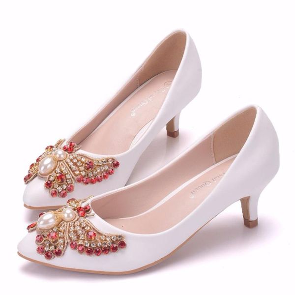 dress shoes 2021 spring and summer women's high heels white tip shallow mouth crystal butterfly bride banquet large 5 cm, Black
dress shoes 2021 spring and summer women's high heels white tip shallow mouth crystal butterfly bride banquet large 5 cm, Black