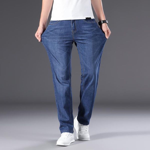 classic style men's lightweight straight jeans 2021 summer fashion brand clothing young stretch thin blue
classic style men's lightweight straight jeans 2021 summer fashion brand clothing young stretch thin blue