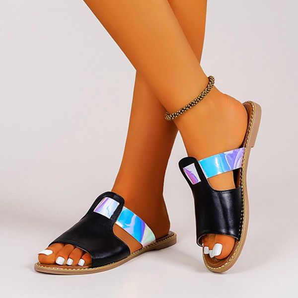 slippers summer ladies flat leather soft-soled casual women's sandals open toe can be worn outside selling 2021, Black
slippers summer ladies flat leather soft-soled casual women's sandals open toe can be worn outside selling 2021, Black