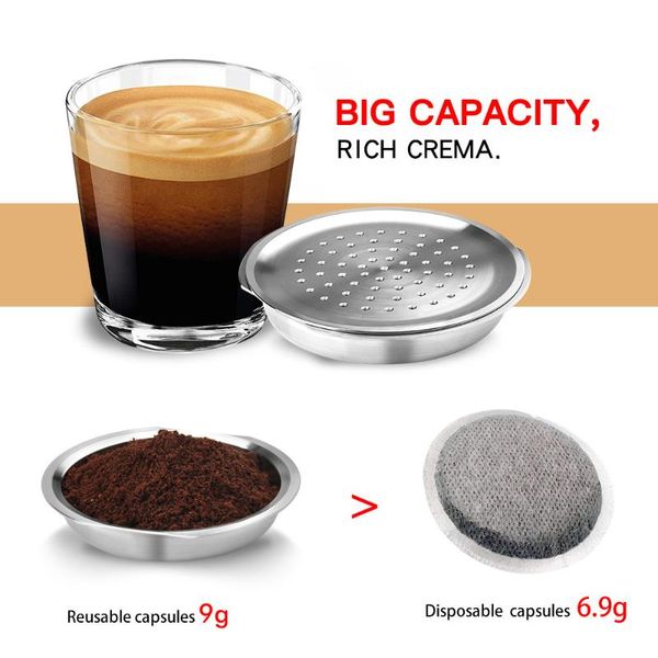 reusable coffee capusle for sen-seomaker stainless steel refillable reutilizable filters
reusable coffee capusle for sen-seomaker stainless steel refillable reutilizable filters
