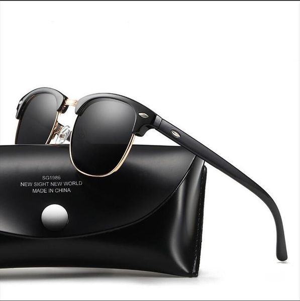 classic polarized sunglasses men women retro brand designer sun glasses female male fashion mirror uv400 sunglass, White;black
classic polarized sunglasses men women retro brand designer sun glasses female male fashion mirror uv400 sunglass, White;black