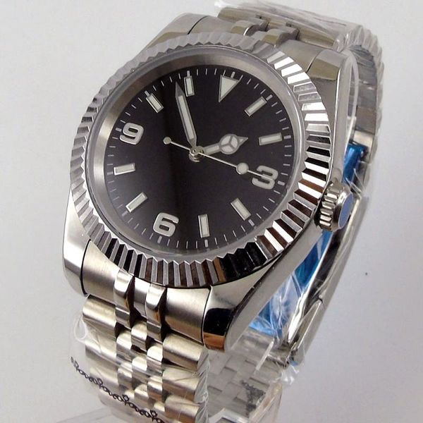 wristwatches 36mm sterile dial see back luminous sapphire glass 21 jewels miyota 8215 nh35a polished bezel automatic men's wristwatch, Slivery;brown
wristwatches 36mm sterile dial see back luminous sapphire glass 21 jewels miyota 8215 nh35a polished bezel automatic men's wristwatch, Slivery;brown