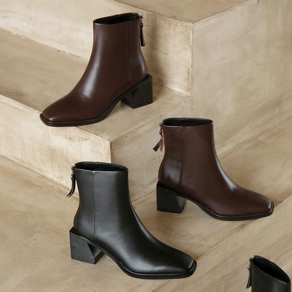 boots est back zippers working office pu leather woman female square toe thick high heels ankle for women, Black
boots est back zippers working office pu leather woman female square toe thick high heels ankle for women, Black
