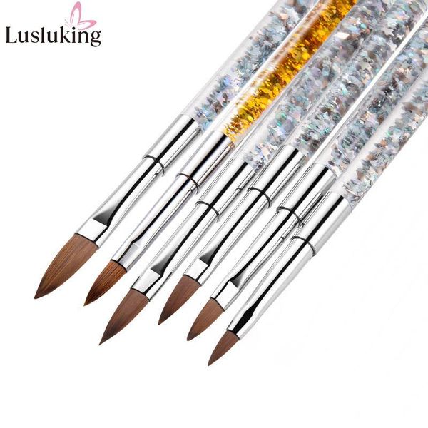 nail brushes 1pc crystal acrylic art brush uv gel carving pen liquid powder diy drawing sequins handle painting tools, Yellow
nail brushes 1pc crystal acrylic art brush uv gel carving pen liquid powder diy drawing sequins handle painting tools, Yellow