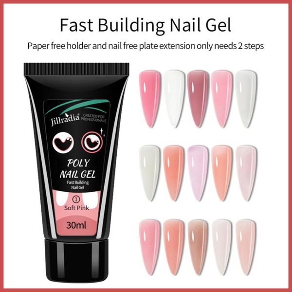 nail gel jillradia poly polish for manicure tools art design 30ml uv builder varnish nails extension, Red;pink
nail gel jillradia poly polish for manicure tools art design 30ml uv builder varnish nails extension, Red;pink