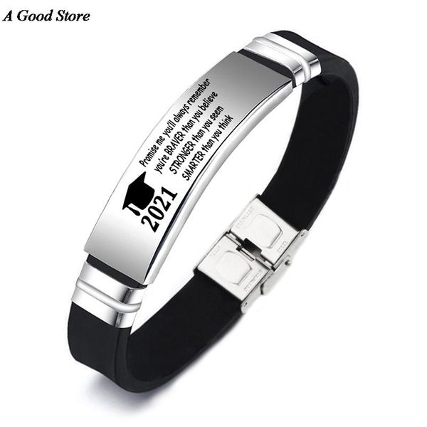 creative graduation gift for student class of 2021 jewelery season silicone bracelet bangle, Black
creative graduation gift for student class of 2021 jewelery season silicone bracelet bangle, Black