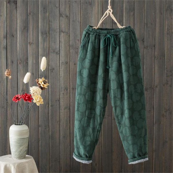 women's pants & capris women cotton linen winter autumn 2021 print dots padded thick loose harem warm, Black;white
women's pants & capris women cotton linen winter autumn 2021 print dots padded thick loose harem warm, Black;white