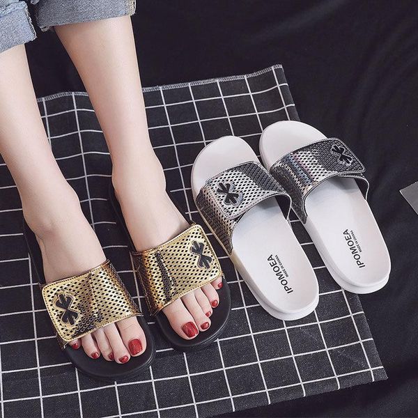 slippers fashion women summer slide sandals beach slides flip flops mirror laser thick soled men couple boys shoes, Black
slippers fashion women summer slide sandals beach slides flip flops mirror laser thick soled men couple boys shoes, Black