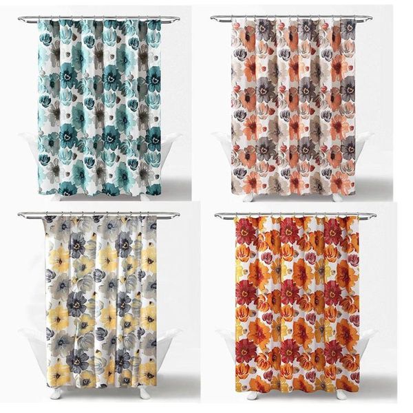 ink style floral print shower curtain 180*180cm waterproof bathroom cover cloth curtains
ink style floral print shower curtain 180*180cm waterproof bathroom cover cloth curtains