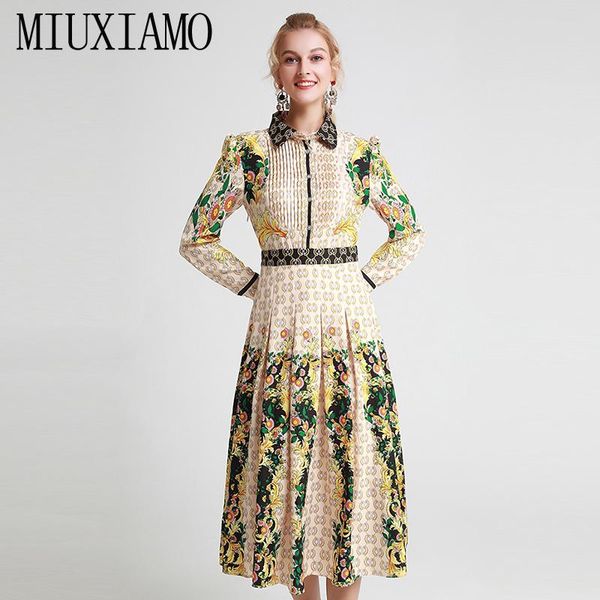 casual dresses miuximao 2021 fall dress est fashion full flower print diamonds mid-calf long women vestidos, Black;gray
casual dresses miuximao 2021 fall dress est fashion full flower print diamonds mid-calf long women vestidos, Black;gray