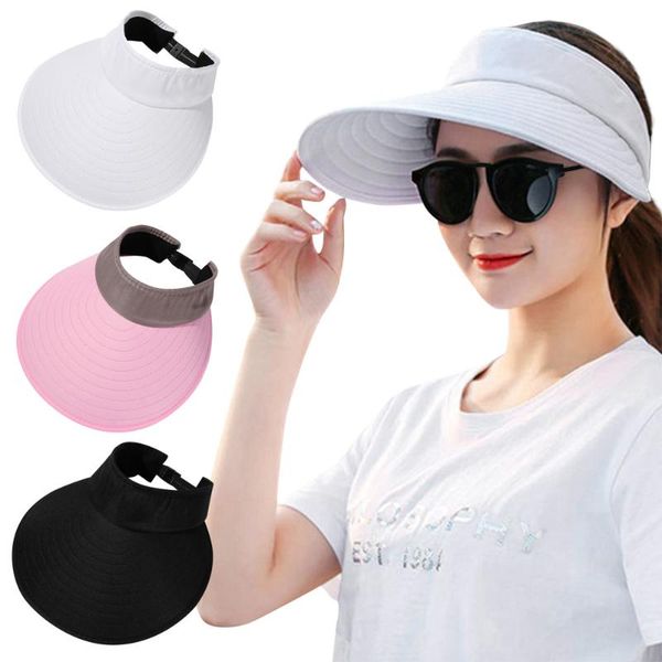 protection sun visor women portable foldable wide brim beach cap adjustable golf hat roll-up sports hats, Blue;gray
protection sun visor women portable foldable wide brim beach cap adjustable golf hat roll-up sports hats, Blue;gray