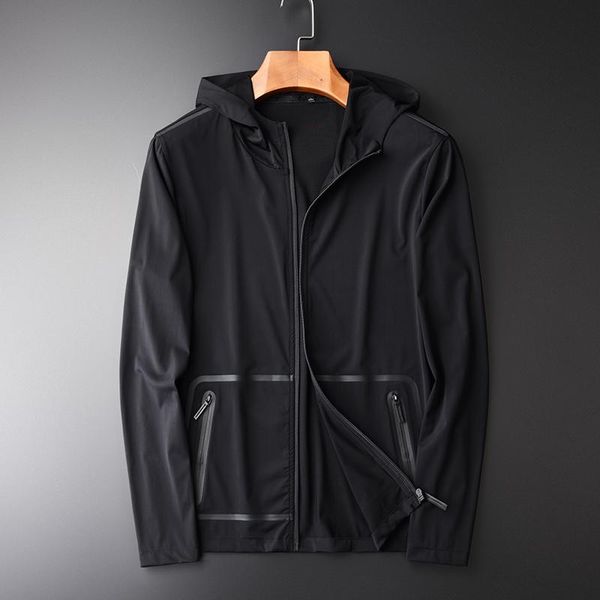 men's jackets classic male jacket autumn style lightweight fabric jelly printing mens and coats slim fit black hooded man, Black;brown
men's jackets classic male jacket autumn style lightweight fabric jelly printing mens and coats slim fit black hooded man, Black;brown