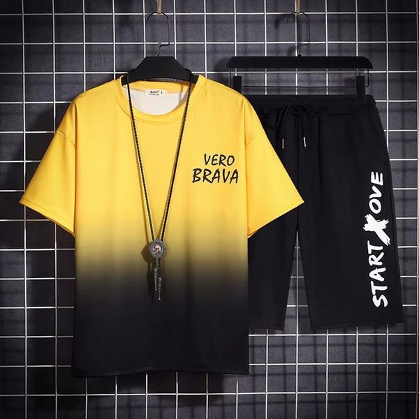 summer sets harajuku fashion men tracksuits joggers short sleeve t shirts casual sports shorts clothing, Gray
summer sets harajuku fashion men tracksuits joggers short sleeve t shirts casual sports shorts clothing, Gray