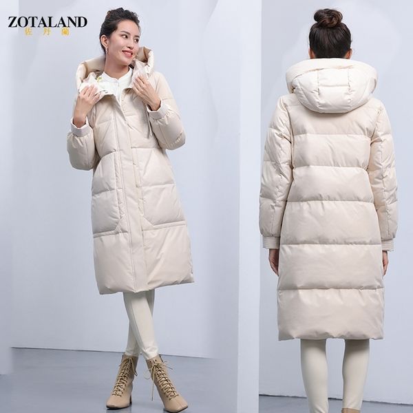 zodanlan down jacket female slim middle long winter white duck hooded stand collar, Black
zodanlan down jacket female slim middle long winter white duck hooded stand collar, Black