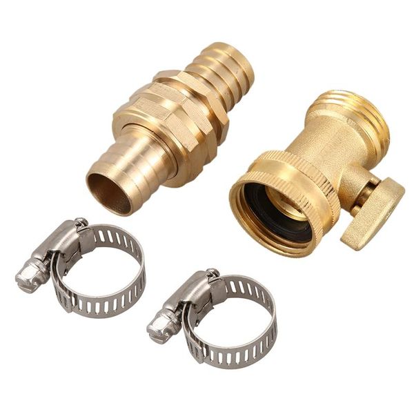 3/4 inch garden hose connector repair kit water end female male with clamp and shut off valve watering equipments
3/4 inch garden hose connector repair kit water end female male with clamp and shut off valve watering equipments