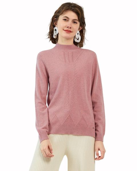 women's sweaters zhili pure cashmere mock neck lightweight pullover sweater, White;black
women's sweaters zhili pure cashmere mock neck lightweight pullover sweater, White;black