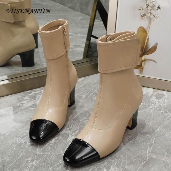 boots women elegant size zipper pointed toe autumn winter fashion patent leather ankle botas de invierno para mujer, Black
boots women elegant size zipper pointed toe autumn winter fashion patent leather ankle botas de invierno para mujer, Black