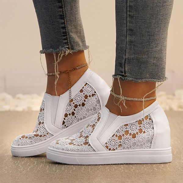 sandals summer women sneakers solid color lace flower mesh breathable platform casual lady vulcanized shoes slip on comfy mujer zapatos, Black
sandals summer women sneakers solid color lace flower mesh breathable platform casual lady vulcanized shoes slip on comfy mujer zapatos, Black