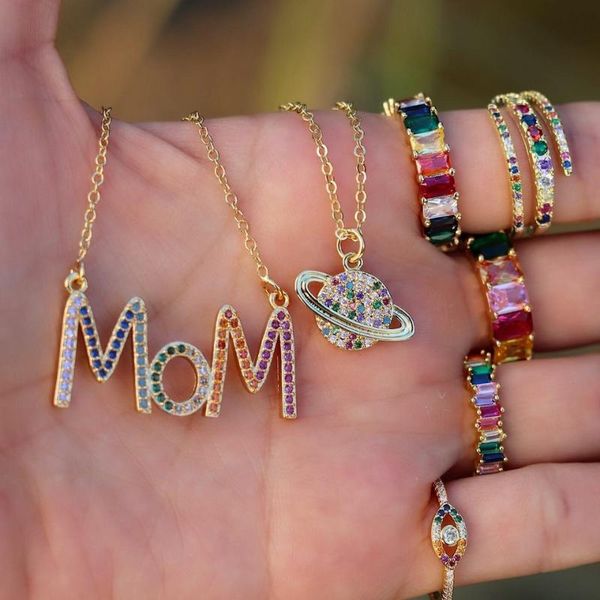 chains genuine 925 sterling silver letter mom pendent necklace with tiny rainbow cz mother's day nice jewelry love gifts for women
chains genuine 925 sterling silver letter mom pendent necklace with tiny rainbow cz mother's day nice jewelry love gifts for women
