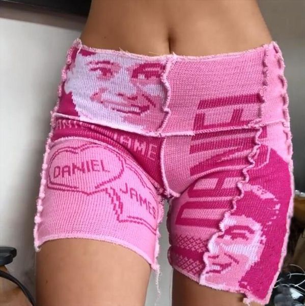 fashion summer knitted girls patchwork womens shorts printing knit highstreet clubwear, White;black
fashion summer knitted girls patchwork womens shorts printing knit highstreet clubwear, White;black