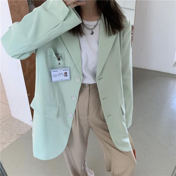 women's suits & blazers 2021 autumn winter women green oversize buttons pockets jackets striped vintage office lady wild, White;black
women's suits & blazers 2021 autumn winter women green oversize buttons pockets jackets striped vintage office lady wild, White;black